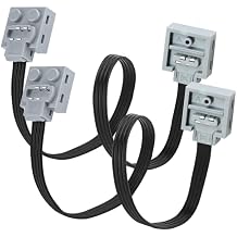 2 x Extension Cable and 1 x LED Light Connection Cable Technology Power Function Motor Cable Compatible with Technology Motors for Lego Suitable for Light Switch 8870 8869 and Motor Functions