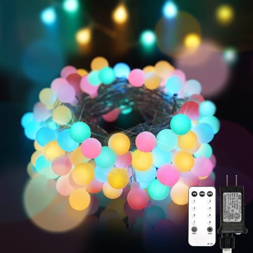 suddus Pastel Easter String Lights, 66ft 200 Led Connectable Globe