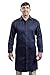 National Safety Apparel C09UJLCFSLG42 Food Processing FR Lab Coat, Large, Navy