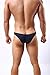 DomiGe Mens Low Rise Sexy Brief Bikini Underwear Dark Blue