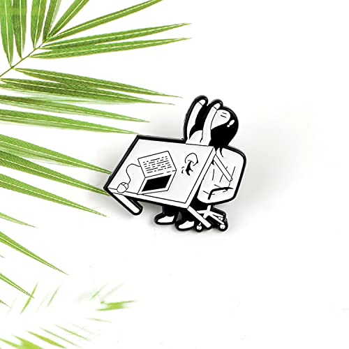 Image of Cute Pins Backpack Pins Alloy Enamel Brooch Cat Funny Cat Brooch Cowboy Badge Pin for Bookbags Clothes /Jackets & Hat Decoration