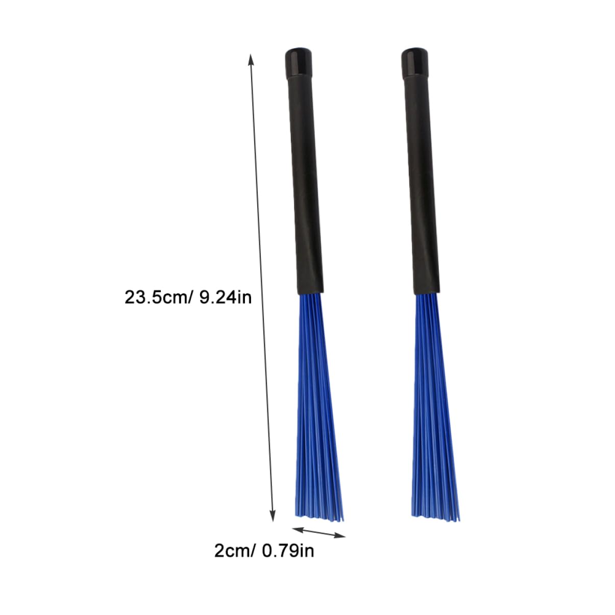 Levemolo Nylon Wire Drum Brush Sticks Set 2pcs Drum Brush for Jazz Drummers and Percussion Players