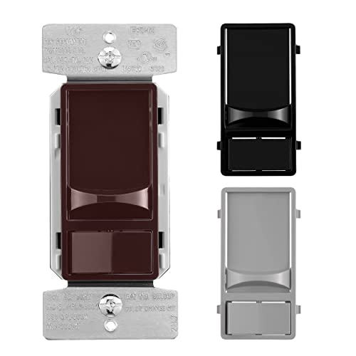 Image of Eaton Universal Slide Dimmer 120V, Black /Brown /Gray