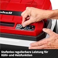 EINHELL Akku-Kühlbox TE-COL 18/27 Li, Solo | PXC | 18 V | 27 l | Kühlen und Warmhalten | Hybrid 12 V für Auto | 230 V Stromanschluss | inkl. Taschen | ohne Akku – Ansicht 6