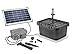 Produktbild Solar Teichfilterset Starter 300 l/h Förderleistung 8 W Solarmodul + Akku 6V/3,2 Ah + LED Beleuchtung Komplettset bis 500l Gartenteich 101068