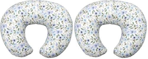 Image of x-vesolje Nursing Pillow, Breastfeeding Pillow with Removable Cover, Ergonomic Breast Feeding Pillow, Baby Feeding Support Pillow for Mom Easier Breastfeeding- Original Size /Leaves (Pack of 2)