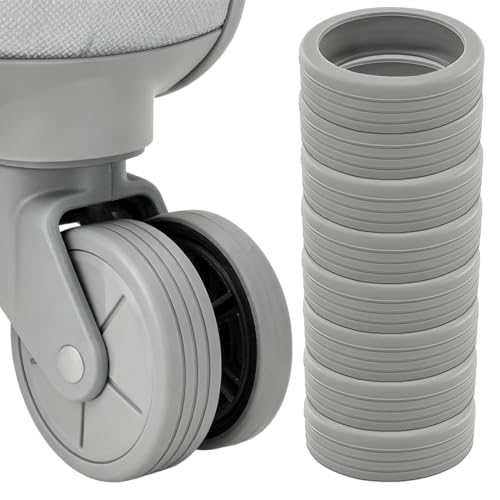 8 PCS Protection Roue Valise en Silicone, Housse Valise Protection Enjoliveurs de Bagage Réduit Le Bruit et Anti-rayure, Protection Valise Universelle, Étanche