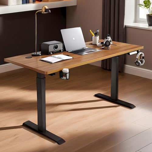 The Better Home Electric Height Adjustable Desk/Gaming Table/Study Table For Students/Office Table/Study Table For Adults/One touch reset/Office Table For Work From Home/Office Desk/140x60x(72-112)cm The Better Home Electric Height Adjustable Desk/Gaming Table/Study Table For Students/Office Table/Study Table For Adults/One touch reset/Office Table For Work From Home/Office Desk/140x60x(72-112)cm
