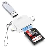 【MFi認証品】SDカードリーダータイプC&LightningカードリーダーiPhone 外付メモリカードリーダーUSB2.0/SD/MicroSD変換アダプタ iphone17 USBデータ移行 USB-C OTGアダプター 高速双方向データ転送 写真移行 動画/資料読み込み iPhone/ipad/Windows/Androidなど [並行輸入品]