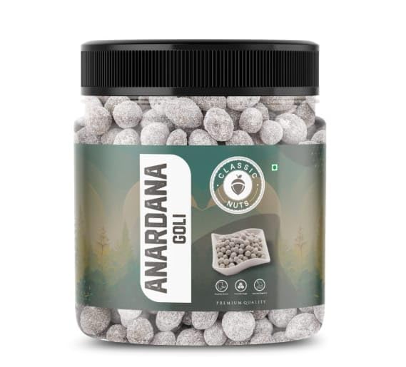 Classic Nuts Anardana Goli | Natural Digestive Candy | Traditional Indian Mouth Freshener | After Meal Mukhwas | Sweet & Tangy (200g)