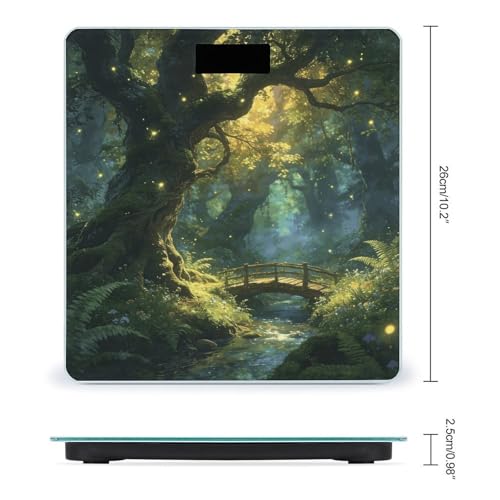 Báscula Digital de Baño con Pantalla LED Clear y Vidrio Templado miniatura 2