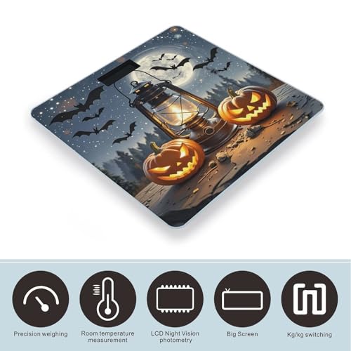 Báscula digital para baño de vidrio templado con pantalla LCD miniatura 3