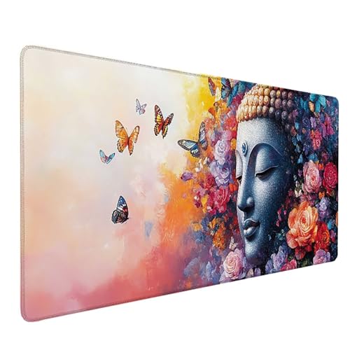 Tapis souris rose géant 150 x 80 cm avec base caoutchouc antidérapante pour ordinateur gamer