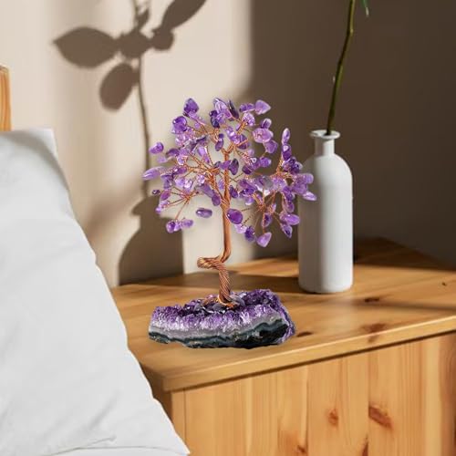 Bonsaï en cristal améthyste feng shui richesse prospérité décoration bureau - 5