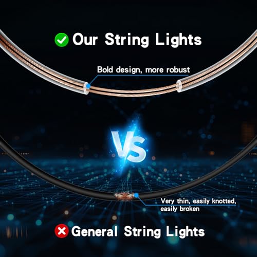 33FT Solar String Lights Outdoor Waterproof with USB Port & Remote Control Solar Patio Lights Long Last for 20+Hrs Dimmable Solar Power LED Shatterproof Bulbs solar lights for Camping Backyard Garden - Image 4