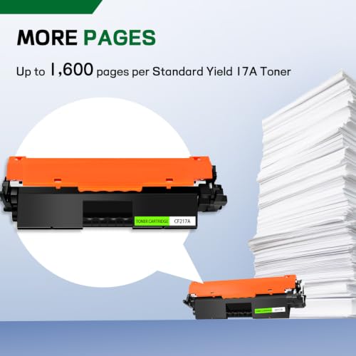 greencycle 4 Pack 17A Black Toner Cartridge for M130fw M130nw 6400 Pages by greencycle - Used condition - Image 3