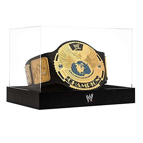 WWE Attitude Era Championship Title Belt Deluxe Display Case & Stand Multi
