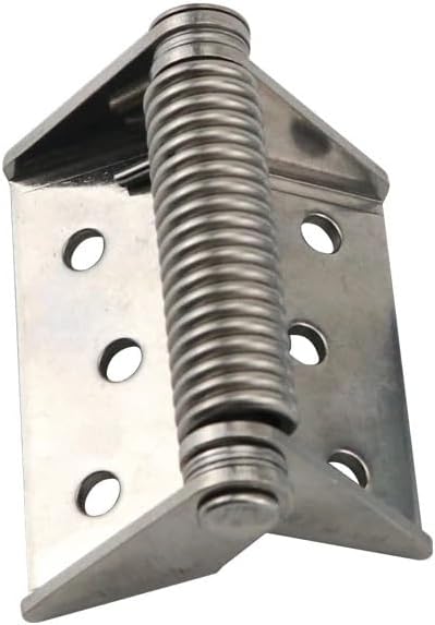 1pc Stainless Steel Self Closing Return Spring Large Load Bearing Hinge(83mm)