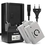 CELLONIC, Batterie pour Caméra Compatible avec Canon EOS 1000D, 500D, 450D, LP E5, LC E5 (7.4V, 1020mAh) 2 Pièces + Chargeur
