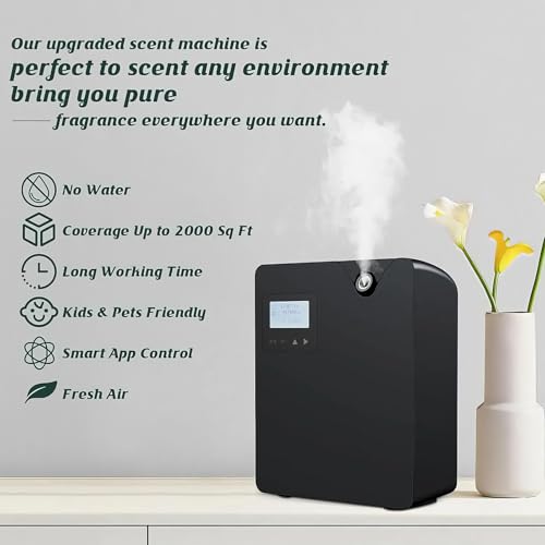 Diffuseur d'huiles essentielles Wi-Fi et Bluetooth pour surface de 2000 m²