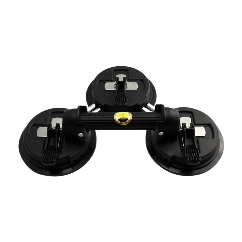 Herramienta de manipulación de Ventosa de Vidrio al vacío, Elevador de succión de baldosas de Aluminio (Size : Four Claws(Black))
