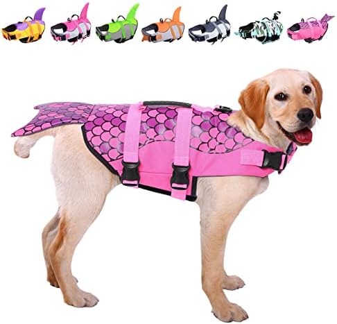 amazon dog life jacket shark