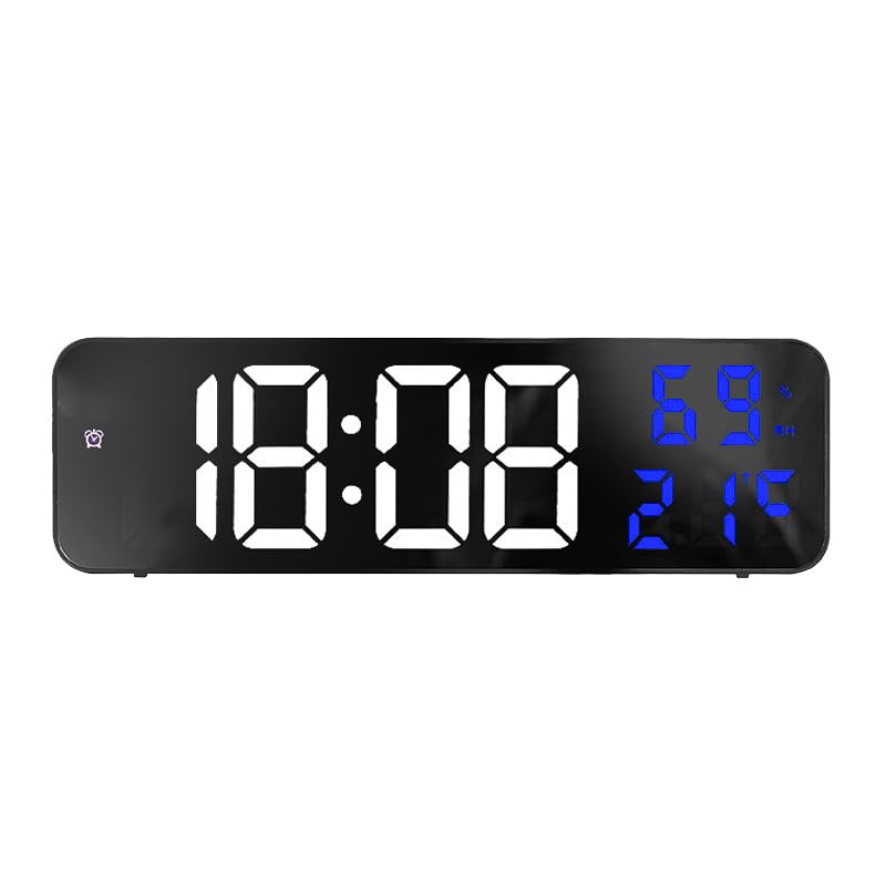 Amazon.co.jp: LED時計 大きい時計 年/月/日 温度/日期切替表示