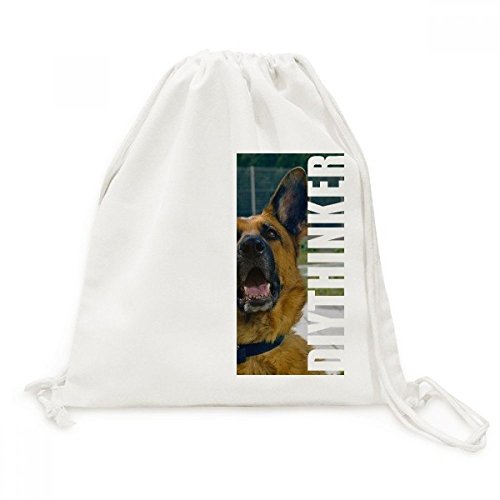 Sac à dos cordons imprimé chien idéal pour vos balades et photos de voyage