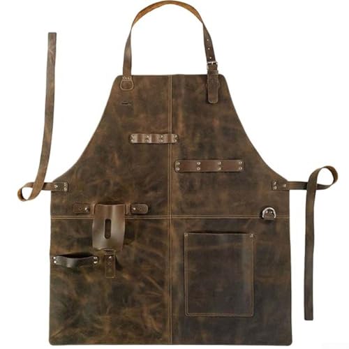 Oniissy Grembiule da lavoro impermeabile e resistente all'olio per saldatura, cucina, macello – Grembiule protettivo in poliuretano ispessito per artigiani, barbecue, uso industriale