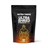Ultra Shred Thermogenic Fat Burners for Men & Women - 60 Vegan Capsules with L-Carnitine, Caffeine, Biotin, Green Tea & B Vitamins - Clean Energy Boost, Focus, Metabolism -Gym Supplements
