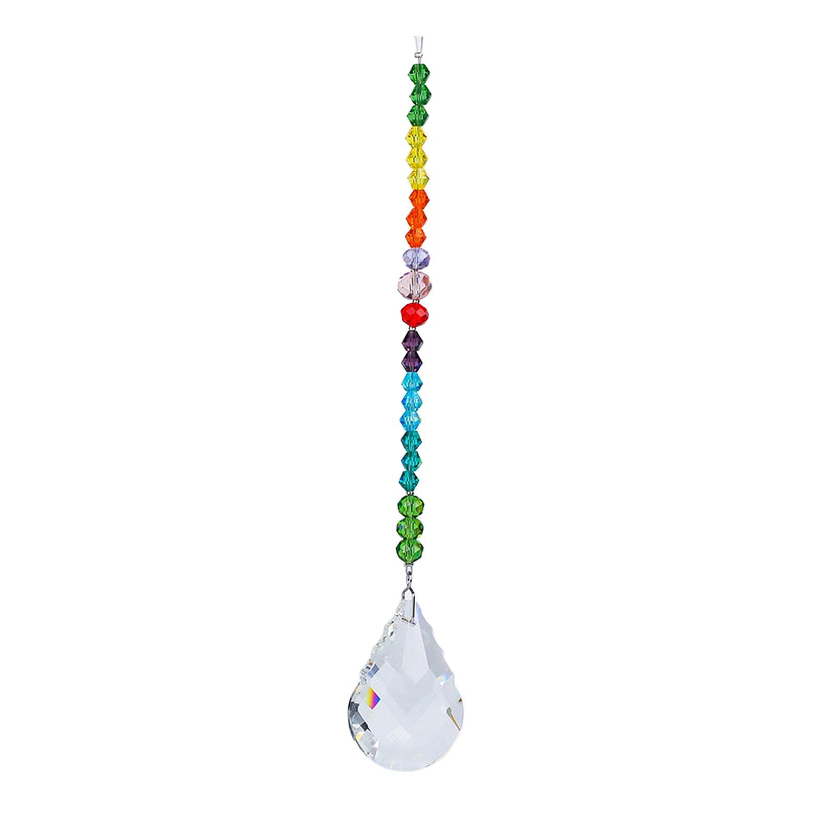 Hanging Crystal Chandelier Window Prism Rainbow Maker Porch B-image-40