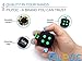 PILPOC theFube Fidget Cube - Deluxe Authentic Fidget Toys for Adults & Kids - Premium Protective Case, Stress Cube, Anxiety Toys, ADHD, OCD, Autism. Quiet Sides & Fidget Clicker Toy (Black & Green)