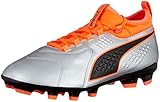 GELD ZURUCK GARANTIE PUMA One 3 HG Herren Leder fußballschuhe -Silver-42
