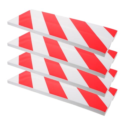 Protection d’angle en mousse garage rouge et blanc réfléchissante pour poteau de parking