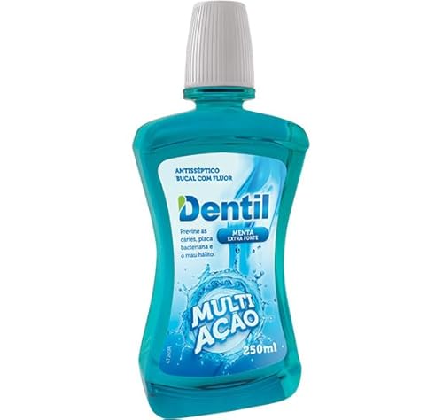 Enxaguante Bucal Multi Ação Menta com Fluor, Verde, Dentil, 250 ml