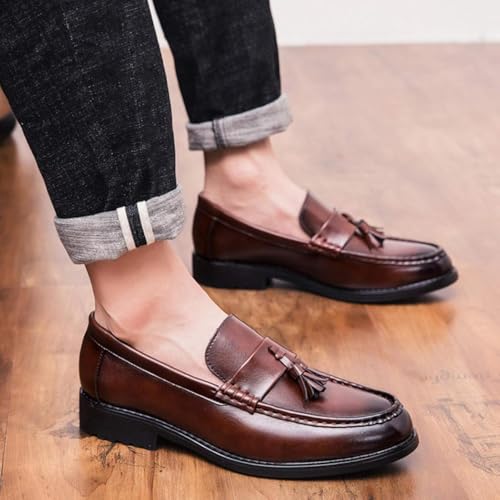 Men's Flat Walking Casual Flowing Su Loafers Work Clothes Office Shoes2