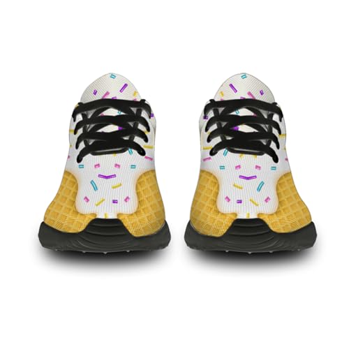 Women's Men's Ice Cream Print Running Shoes Lightweight Tennis Shoes Walking Athletic Sneakers Gifts for Boyfriend Girlfriend3