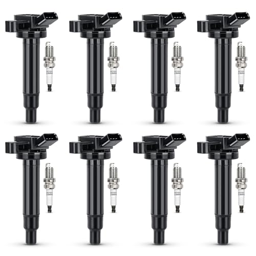 UF230 Ignition Coil & 4504 Double Iridium Spark Plug for ...