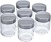 SEVERIN Lot de 7 pots de yaourt en verre de 150 ml avec couvercle gris pour yaourtière JG3521 / JG3520 / JG3519 / JG3518 - sans BPA - EG3513