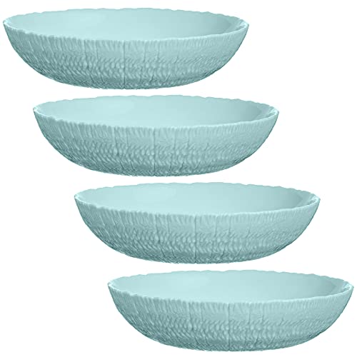 Queensway Tempered Opal Glass 14cm Turquoise Serving Salad Bowl Dinnerware Home (4)