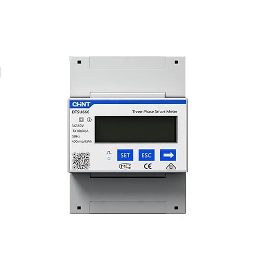 Photovoltaik Zubehör für Mikro-Wechselrichter - DTSU666 Stromzähler Dreiphasiger Rail DIN mit 3x Wandlermessung 100A CT, Kompatibel mit Hoymiles DTU-Pro/DTU-Pro-S Cover