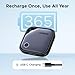 UGREEN Finder Duo (iOS and Android) Air Tracker Tags 4 Pack, Rechargeable Bluetooth Tracker Key Finder Compatible with iOS and Android for Keys, Luggage and More | 12-Month Battery