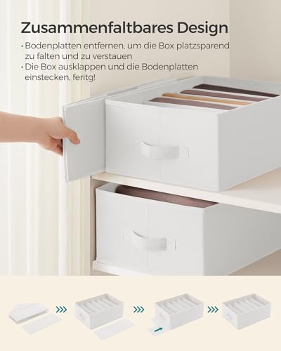 SONGMICS Kleiderschrank-Organizer 6er Set, 6 Fächer, faltbar – Ansicht 6