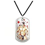 GRAPHICS & MORE Mortal Kombat Klassic Goro Character Military Dog Tag Pendant Necklace with Cord