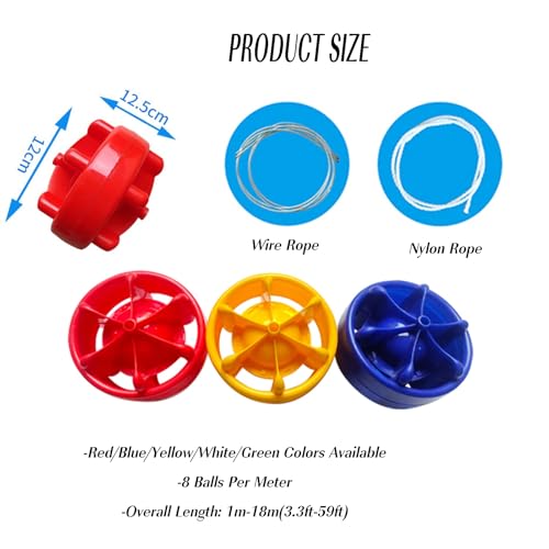 Barrière de sécurité flottante pour piscine, séparateur de voie de natation haute visibilité pour une meilleure sécurité de la zone de natation, construction en nylon durable