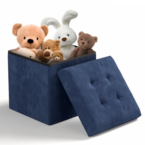 BRIGHTORIA Storage Ottoman Bench, 15 Inch Ottoman Foot Rest, End