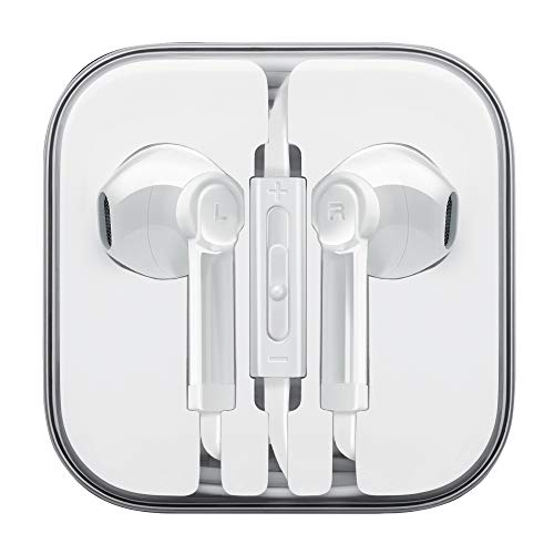 Headphones With Microphone Certified In-Ear Headphone 3.5Mm Noise Isolating Earphones Headset For Laptop Tablet Android Smartphones (White) 1-Pack #TOP1