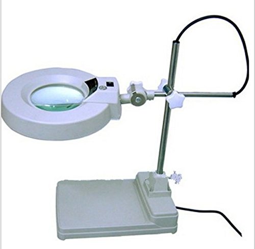 Loupe bureau lumineuse 125 mm Gowe 10d pour lire sans fatigue oculaire