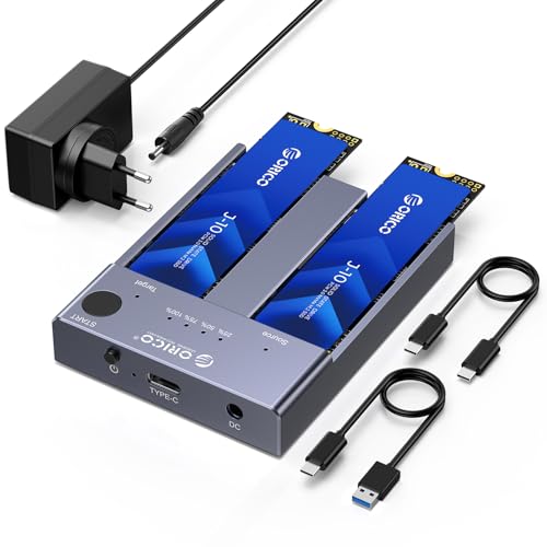 ORICO Boîtier SSD M.2 NVMe Dual-Bay...