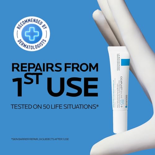 Image of La Roche-Posay Cicaplast Baume B5+ Repair Moisturiser Balm, 15ml | ACCELERATES REPAIR FROM 1 USE, DERM-RECOMMENDED, ADVANCED REPAIR FORMULA, Effective against 15+ indications